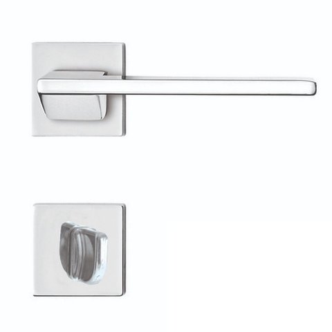 Fechadura Cromada 55mm para Porta Mz440 Linha Squadro - Papaiz -