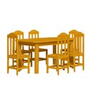 Ver imagem 2 de Mesa com 6 Cadeiras Clássica Madeira Maciça Cerejeira Nemargi