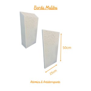 Kit 36pçs Borda Atérmica Para Piscina 50x25x15cm Malibu - Areia de Quartzo Ind. Cimentícia
