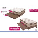 Ver mais imagens de Cama Box c/Aux Crc Solteiro+Colchão Molas Pró Vida Ortobom