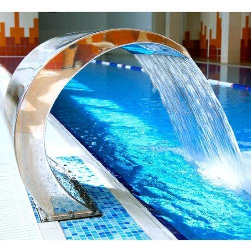 Cascata Para Piscina 55cm Aço Inox Wave Tech Junior - 13