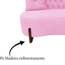 Ver imagem 6 de Sofá 2 Lugares Orgânico Curvo Tókio 150cm Suede Rosa Bebê
