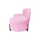 Ver imagem 3 de Sofá 2 Lugares Orgânico Curvo Tókio 150cm Suede Rosa Bebê