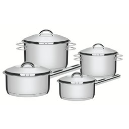 Conjunto de Panelas Inox com Fundo Triplo 4 Peças Solar Tramontina - 1