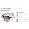 Conjunto de Panelas Inox com Fundo Triplo 4 Peças Solar Tramontina - 5