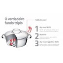 Ver imagem 6 de Conjunto de Panelas Inox com Fundo Triplo 3 Peças Allegra Tramontina