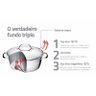 Conjunto de Panelas Inox com Fundo Triplo 3 Peças Allegra Tramontina - 6
