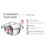 Conjunto de Panelas Inox com Fundo Triplo 3 Peças Allegra Tramontina - 3