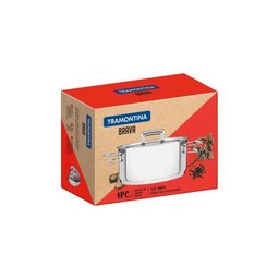 Caçarola Rasa Aço Inox 16cm 1,4L BRAVA 62403/160 Tramontina - 2