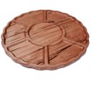 Ver imagem 5 de Petisqueira Grande Tábua de Aperitivos em Madeira Maciça 7 Cavidades