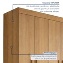 Ver imagem 2 de Guarda Roupa Casal 4 Portas 2 Gavetas 100% Mdf Jandaia