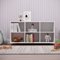 Nicho Organizador Infantil Com 6 Compartimentos   - 1