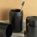 Ver imagem 4 de Porta Escova Creme Dental C/tampa Bold Banheiro Preto ou