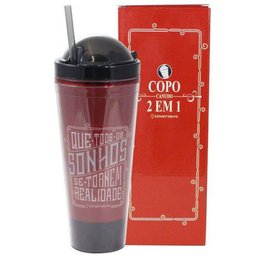 Copo Canudo 2 em 1 Sonhos - 1 Copo Canudo 2 em 1 Sonhos - 1