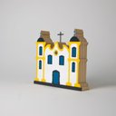 Ver imagem 2 de Decoração Igreja Barroca 2 Marfim e Amarelo