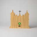 Ver imagem 3 de Decoração Igreja Barroca 2 Marfim e Amarelo