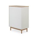 Ver imagem 6 de Cômoda Kaki 4 Gavetas 80 Cm X 45 Cm Tauari / Off White