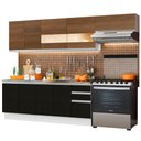Ver imagem 3 de Armário de Cozinha Completa 280cm Branco/Preto/Rustic Marcela Madesa 03