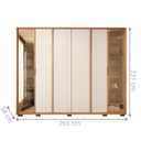 Ver imagem 2 de Guarda Roupa Casal Coari 2.7 6 Portas de Giro 6 Gavetas MDF MDP Freijó Suede Casah