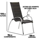 Ver imagem 4 de Jogo de Mesa em Alumínio para Área Externa Interna e Mesa de Centro Garden Trama