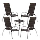 Ver imagem 1 de Jogo de Mesa em Alumínio para Área Externa Interna e Mesa de Centro Garden Trama