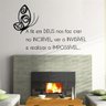 Adesivo de Parede Frase A Fé em Deus - G 60x93cm - 1