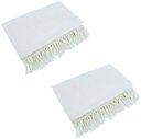 Ver imagem 1 de Kit 2 Mantas para Sofá Tipo Manta Capa de Sofá 2,40 X 1,80 Várias Cores:cru
