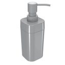 Ver imagem 3 de Kit Banho Dispenser Sabonete Porta Escova Saboneteira em Barra e Bandeja Splash Coza Cinza