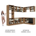 Ver imagem 6 de Armário de Cozinha Completa de Canto 479cm Rustic Preto Glamy Madesa 01