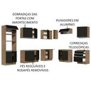 Ver imagem 5 de Armário de Cozinha Completa de Canto 479cm Rustic Preto Glamy Madesa 01