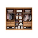 Ver imagem 4 de Guarda Roupa New Braga 06 Portas Ripado C/ Kit 4 Espelho Cinamomo