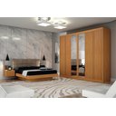 Ver imagem 3 de Guarda Roupa New Braga 06 Portas Ripado C/ Kit 4 Espelho Cinamomo