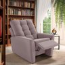 Cadeira de Leitura Reclinável Rosê Veludo Kyle Jm Móveis - 1