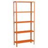 Estante Aço 5 Prateleiras Livros Cozinha Quarto Eaf005 Laranja - 1