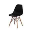 Ver imagem 2 de Conjunto Mesa Redonda 70cm Branca C/4 Cadeiras Eifffel Preta
