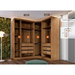 Closet Modulado Safira 009 Clic Moveis - 2