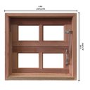 Ver imagem 4 de Janela de Madeira Vitro Basculante Reto Padrão Cedro Batentes de 14 Cm-0.80(l)x0.80(a)