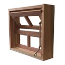Ver imagem 3 de Janela de Madeira Vitro Basculante Reto Padrão Cedro Batentes de 14 Cm-0.80(l)x0.80(a)