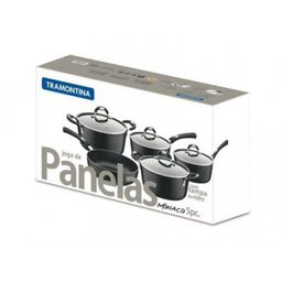 Jogo de Panelas 5 Pçs Mônaco Preto 20899/050 Tramontina - 4