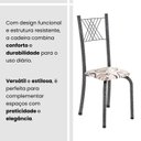 Ver imagem 5 de Cadeiras para Sala de Jantar 6 Unidades Sara Prata/Arabesco