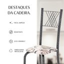 Ver mais imagens de Cadeiras para Sala de Jantar 6 Unidades Sara Prata/Arabesco