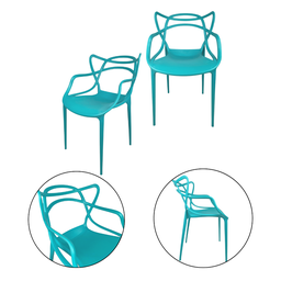 Kit 2 Cadeiras Allegra Design Durável Uso Interno e Externo - 1