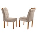 Ver imagem 4 de Conjunto Sala de Jantar Natalle 4 Lugares Mesa Redonda 1,2m e 4 Cadeiras Moveis Mix