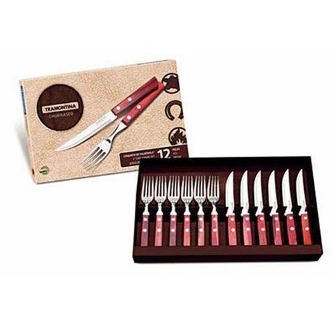 Jogo de talheres para churrasco 12 peças POLYWOOD - TRAMONTINA