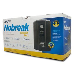 Nobreak 1200va Nhs Compact Plus 4, Bivolt Aut., S/120v, Bat. 2x7ah/12v, 8 Tomadas - 90.c1.a01200 - 2