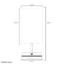 Ver imagem 3 de Abajur Eros Quad Bege Base Quadrada New Cobre