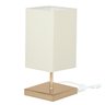 Abajur Eros Quad Bege Base Quadrada New Cobre - 1