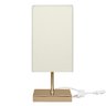 Abajur Eros Quad Bege Base Quadrada New Cobre - 2