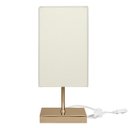 Ver imagem 2 de Abajur Eros Quad Bege Base Quadrada New Cobre