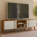 Ver imagem 2 de Rack Bancada 160 Cm para Tv 65 Pol Den 3900 Off White Nature Plla